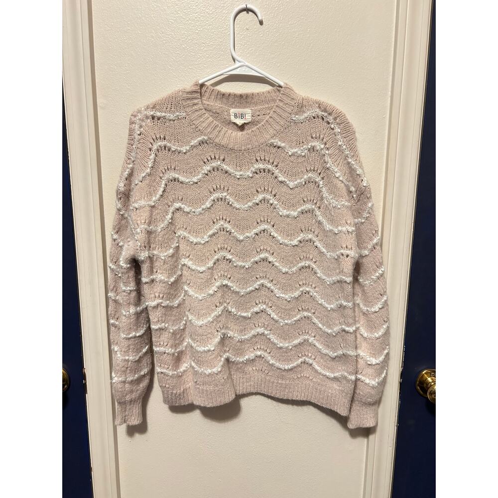 Bibi Women's Pink Tinsel Sweater | Size S | Excellent Condition